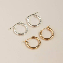 Load image into Gallery viewer, Little Loop | Hoop Drop Earrings | Red