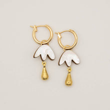 Load image into Gallery viewer, Petal Drop | Hoop Drop Earrings