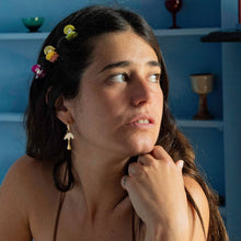 Load image into Gallery viewer, Petal Drop | Hoop Drop Earrings