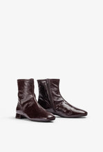 Load image into Gallery viewer, Unisa | Covina | Crinkled Patent Ankle Boot