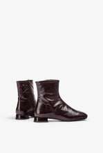 Load image into Gallery viewer, Unisa | Covina | Crinkled Patent Ankle Boot