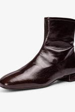 Load image into Gallery viewer, Unisa | Covina | Crinkled Patent Ankle Boot