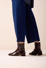 Load image into Gallery viewer, Unisa | Covina | Crinkled Patent Ankle Boot