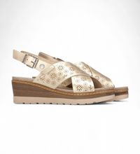 Load image into Gallery viewer, Refresh | Metallic Wedge Sandals
