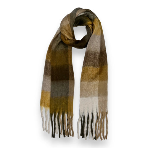 Soft Checked Blanket Scarf
