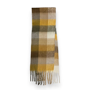 Soft Checked Blanket Scarf