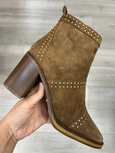 Alpe | Suede Studded | Stacked Heel | Boots