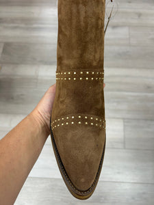 Alpe | Suede Studded | Stacked Heel | Boots