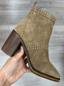 Alpe | Suede Studded | Stacked Heel | Boots