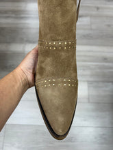 Load image into Gallery viewer, Alpe | Suede Studded | Stacked Heel | Boots