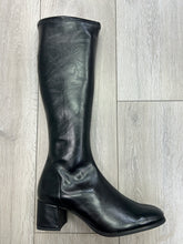 Load image into Gallery viewer, Miss Elastic | Fax Block Heel Long Stretch Boots