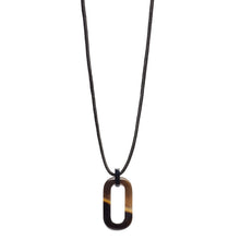 Load image into Gallery viewer, BRANCH | Horn &amp; Cord Pendant Necklace