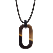 Load image into Gallery viewer, BRANCH | Horn &amp; Cord Pendant Necklace