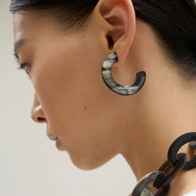 Load image into Gallery viewer, BRANCH | Horn Hoop Earrings