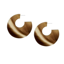 Load image into Gallery viewer, BRANCH | Flat Horn Hoop Earrings