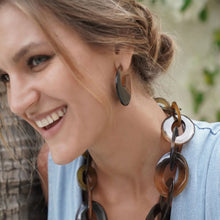 Load image into Gallery viewer, BRANCH | Flat Horn Hoop Earrings