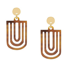 Load image into Gallery viewer, BRANCH | Horn Cut-out Chandelier Earrings
