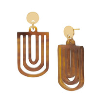 Load image into Gallery viewer, BRANCH | Horn Cut-out Chandelier Earrings