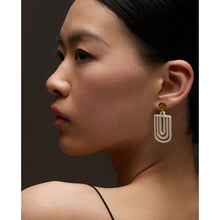 Load image into Gallery viewer, BRANCH | Horn Cut-out Chandelier Earrings