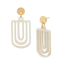 Load image into Gallery viewer, BRANCH | Horn Cut-out Chandelier Earrings
