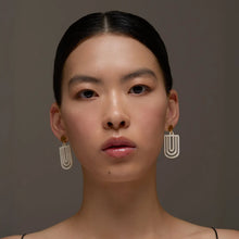 Load image into Gallery viewer, BRANCH | Horn Cut-out Chandelier Earrings