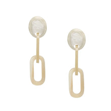 Load image into Gallery viewer, BRANCH | Chain Drop Horn Earrings