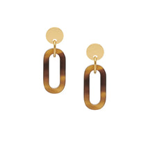 Load image into Gallery viewer, BRANCH | Horn Open Link Drop Earrings