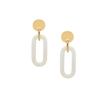 Load image into Gallery viewer, BRANCH | Horn Open Link Drop Earrings