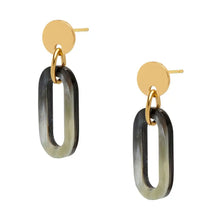 Load image into Gallery viewer, BRANCH | Horn Open Link Drop Earrings