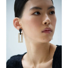 Load image into Gallery viewer, BRANCH | Rectangle Link Horn Earrings