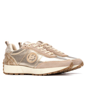 Carmela | Trainer | Beige Metallic