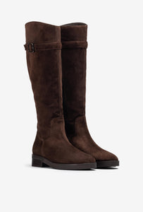 Unisa | Edeli | Brown Suede Long Boot