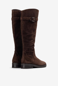 Unisa | Edeli | Brown Suede Long Boot
