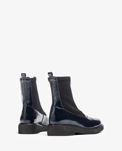 Unisa | Foggia | Navy Patent Boot