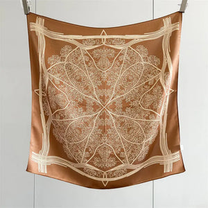 100% Silk Square Scarf | Tree of Life