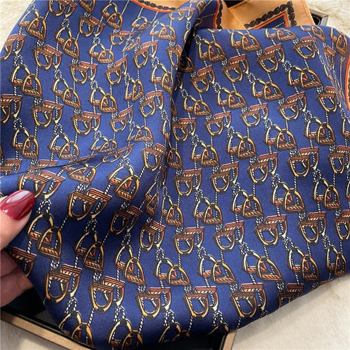 Square Scarf | Stirrup | Navy