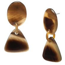 Load image into Gallery viewer, BRANCH | Oval and Triangle Horn Earring