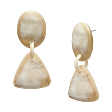 Load image into Gallery viewer, BRANCH | Oval and Triangle Horn Earring