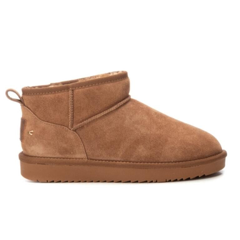 Carmela | Camel Suede | Sheepskin | Mini Boot