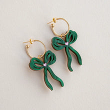 Load image into Gallery viewer, Bow Hoop Earrings