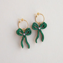 Load image into Gallery viewer, Bow Hoop Earrings