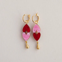 Load image into Gallery viewer, Queen of Hearts Drop Earrings