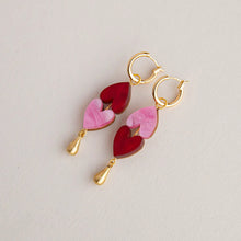 Load image into Gallery viewer, Queen of Hearts Drop Earrings