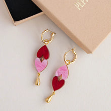 Load image into Gallery viewer, Queen of Hearts Drop Earrings