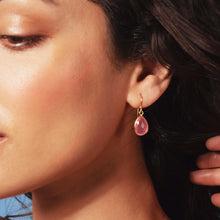 Load image into Gallery viewer, Ashiana | Ava Earrings | Pink Jade