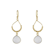 Load image into Gallery viewer, Ashiana | Bay Reef Earrings | White Chalcedony