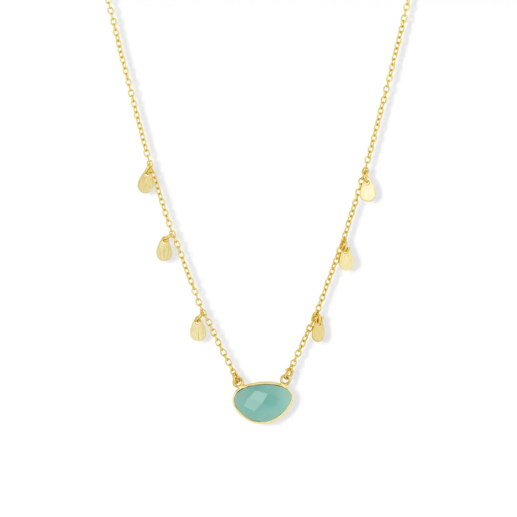 Ashiana | Summer Necklace | Aqua Chalcedony