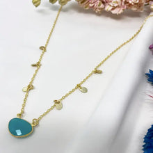 Load image into Gallery viewer, Ashiana | Summer Necklace | Aqua Chalcedony