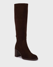 Load image into Gallery viewer, Wonders | Remache Brown Suede Long Boots