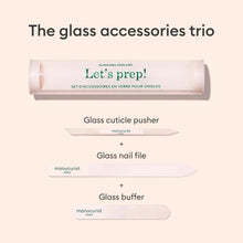 Load image into Gallery viewer, Manucurist | Nail Care | Glass Nail Accessory Trio